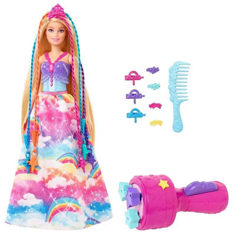 Boneca Barbie Roupa Amarela Conto de Fadas Um Toque de Mágica