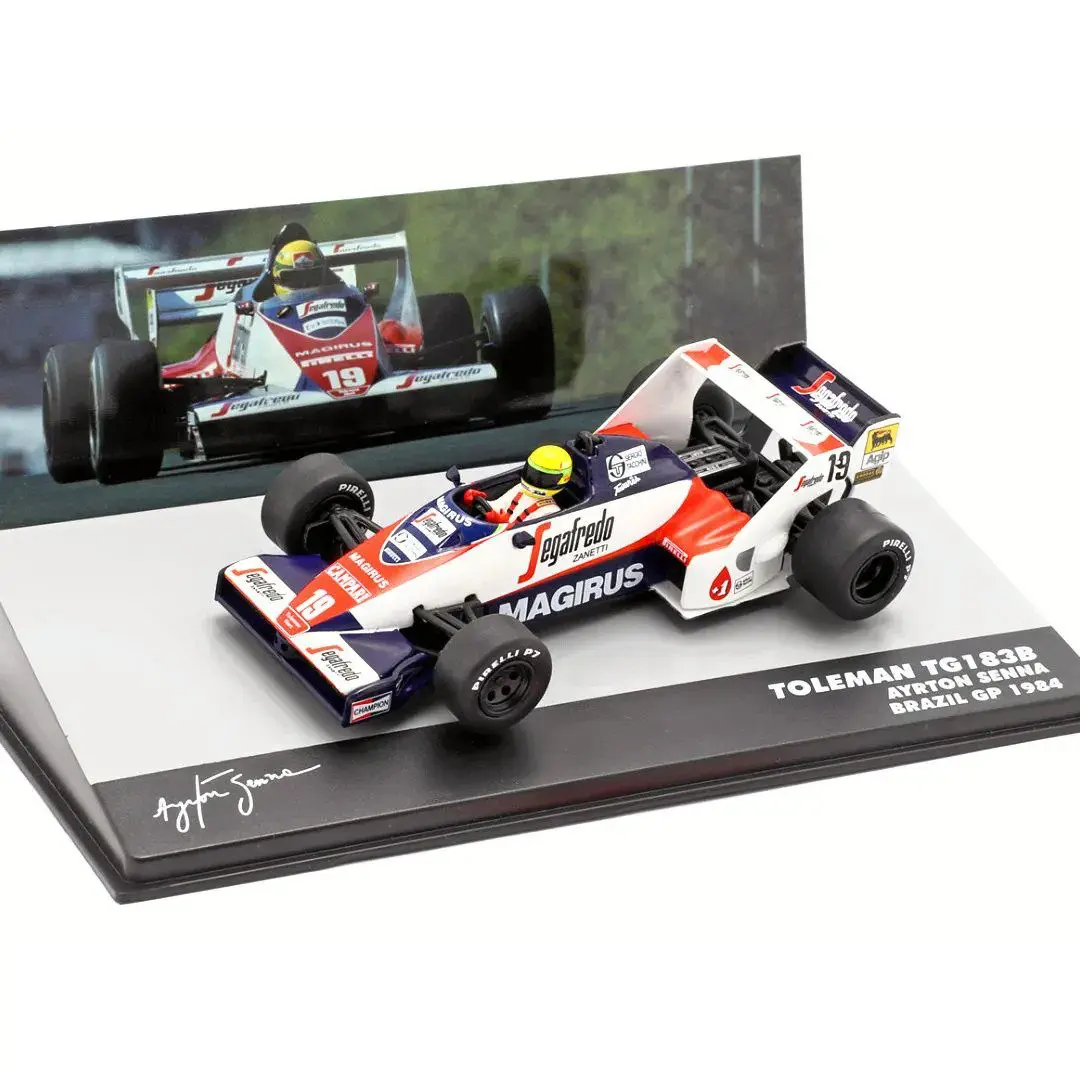 Miniatura Toleman TG 183B Ayrton Senna Brasil GP 1984 1/43