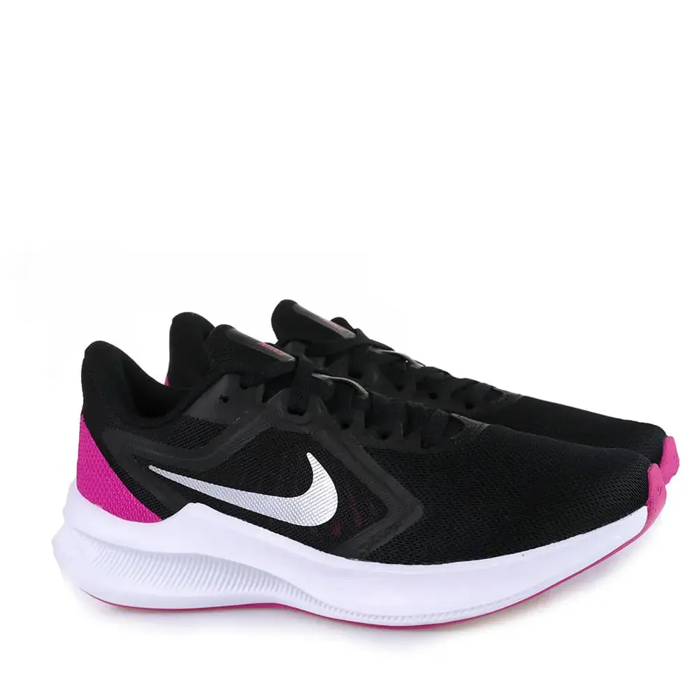 Tênis Nike Downshifter 10 Feminino Preto e Pink • Exoticus